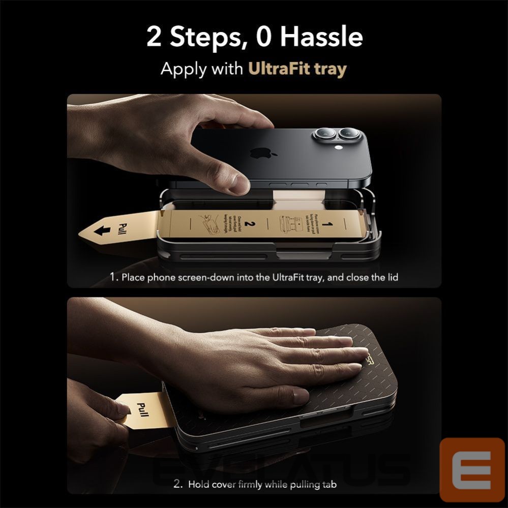 Kitos prekės ESR ESR UltraFit Armorite Pro Tempered Glass for iPhone 16 Pro / 17 - Transparent