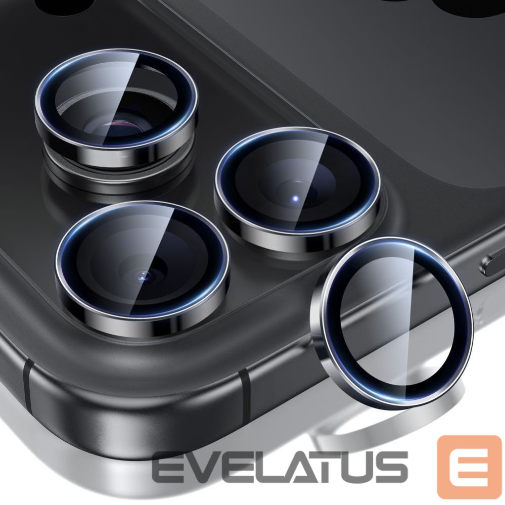 Kitos prekės ESR ESR Armorite Camera Protector for iPhone 14 Pro / Pro Max / 15 Pro / Pro Max / 16 Pro / Pro Max / 17 Pro / Pro Max - Black