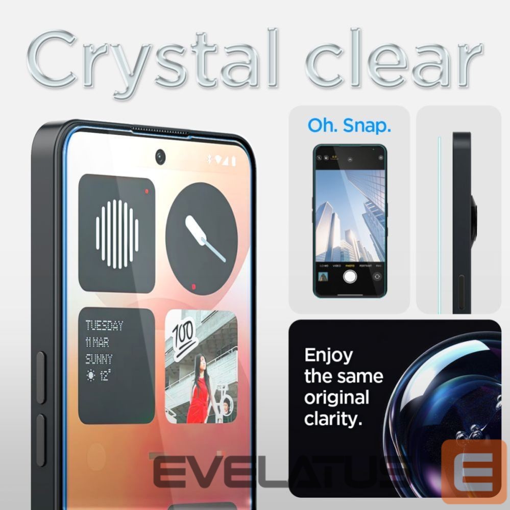 Kitos prekės Spigen Spigen Glas.tR EZ Fit Tempered Glass for Nothing Phone 3A / 3A Pro - Transparent