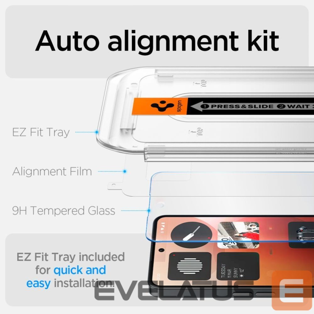 Kitos prekės Spigen Spigen Glas.tR EZ Fit Tempered Glass for Nothing Phone 3A / 3A Pro - Transparent