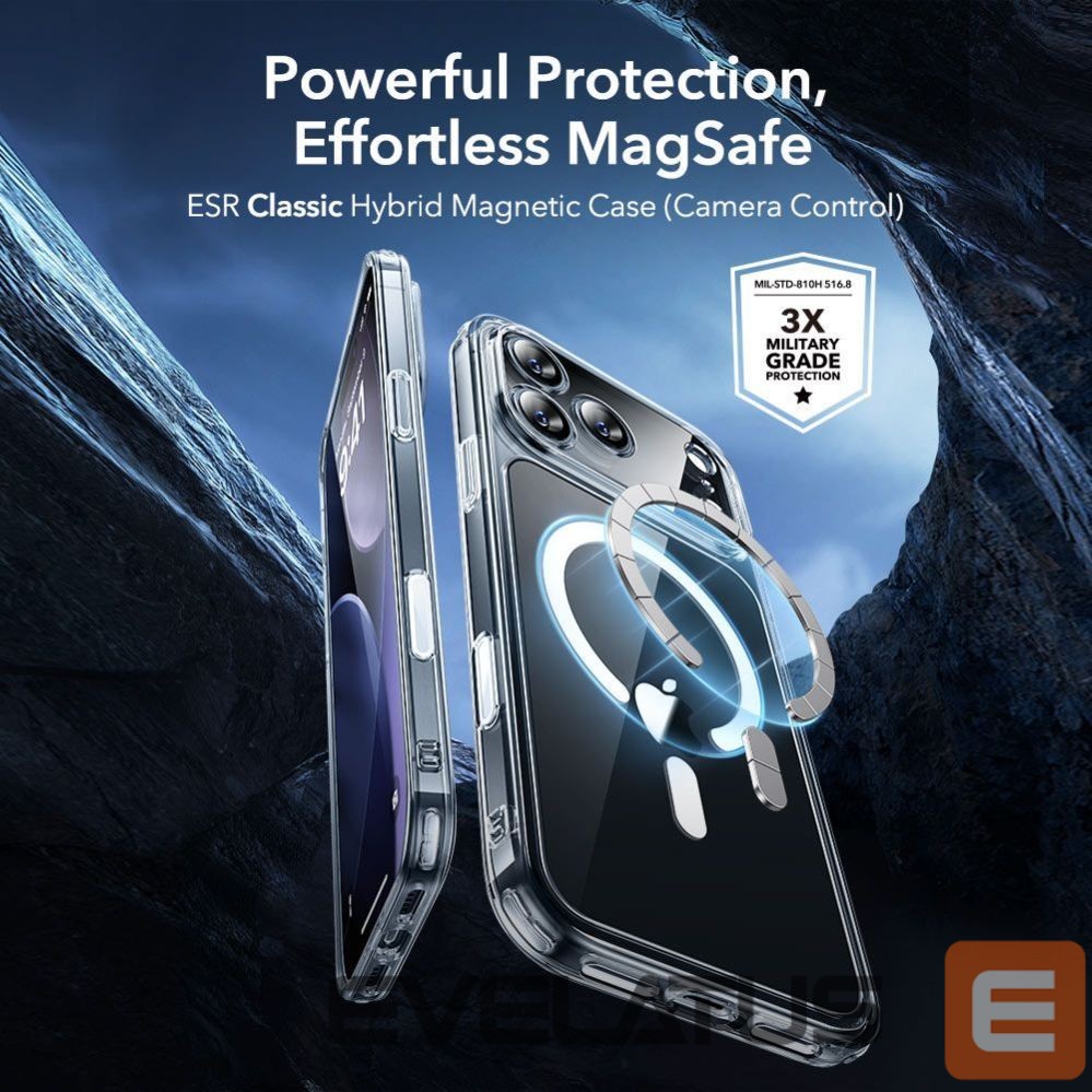 Kitos prekės ESR ESR Classic Hybrid MagSafe + Tempered Glass Set for iPhone 17 Pro Max - Clear