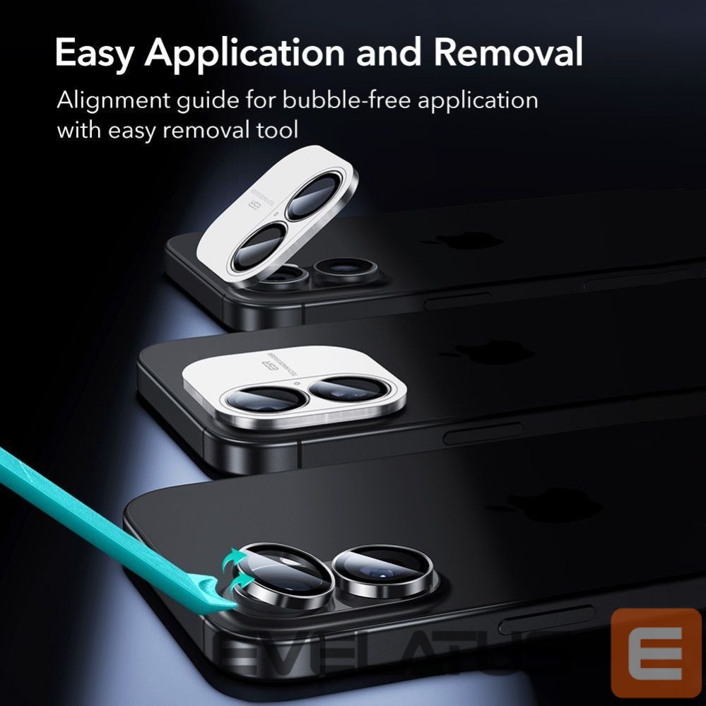 Kitos prekės ESR ESR Armorite Camera Cover for iPhone 16 / 16 Plus / 17 - Black