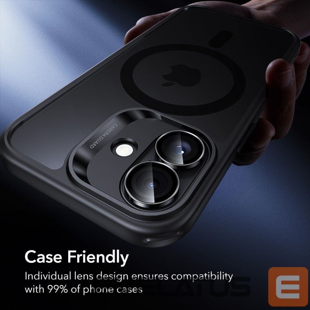 Kitos prekės ESR ESR Armorite Camera Cover for iPhone 16 / 16 Plus / 17 - Black