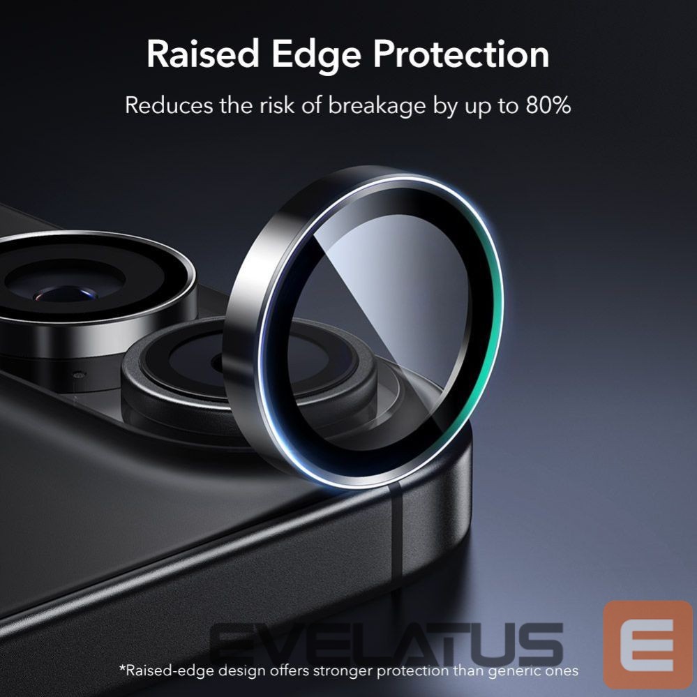 Kitos prekės ESR ESR Armorite Camera Cover for iPhone 16 / 16 Plus / 17 - Black
