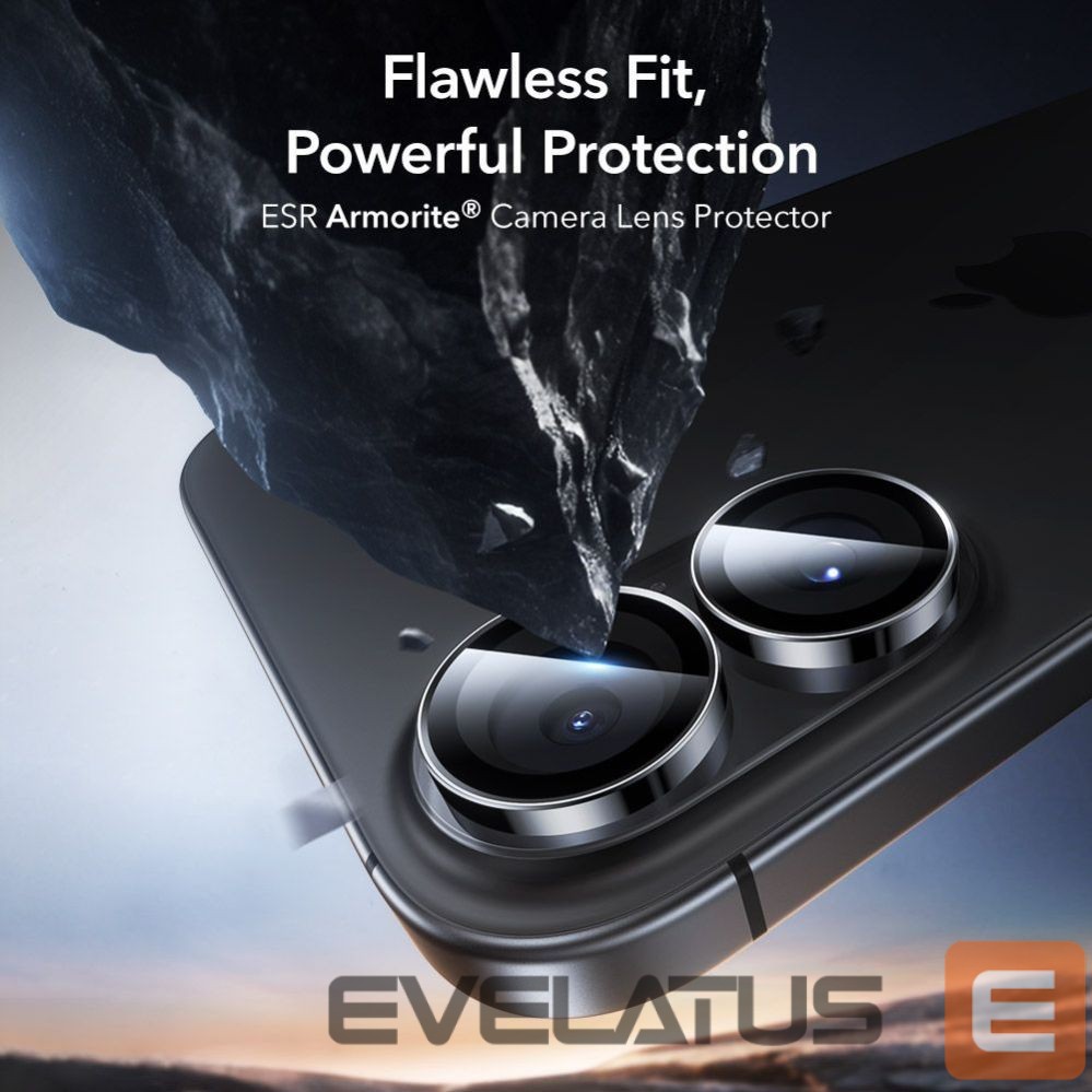 Kitos prekės ESR ESR Armorite Camera Cover for iPhone 16 / 16 Plus / 17 - Black