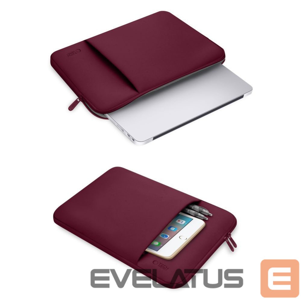 Kitos prekės Tech-Protect Tech-Protect Neoprene 14" Laptop Case - Burgundy