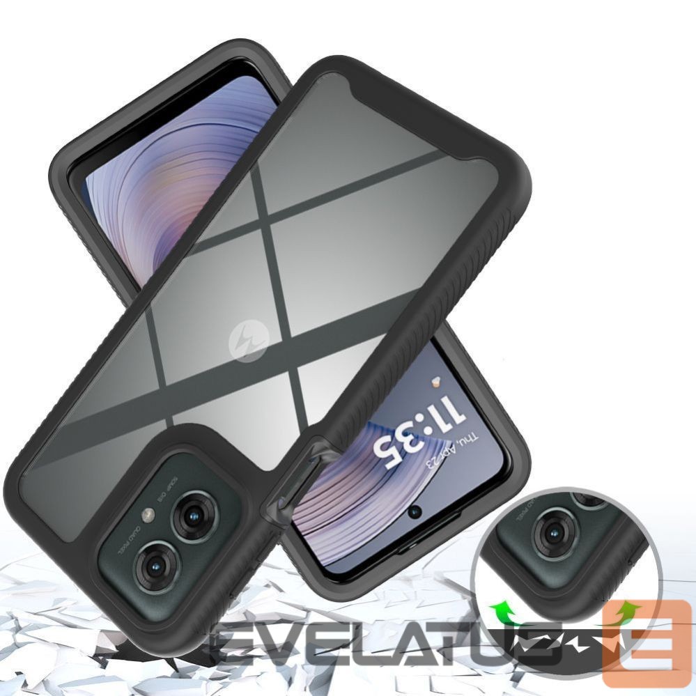 Kitos prekės Tech-Protect Tech-Protect Defense Case for Motorola Moto G15 / G15 Power / G05 / E15 - Black