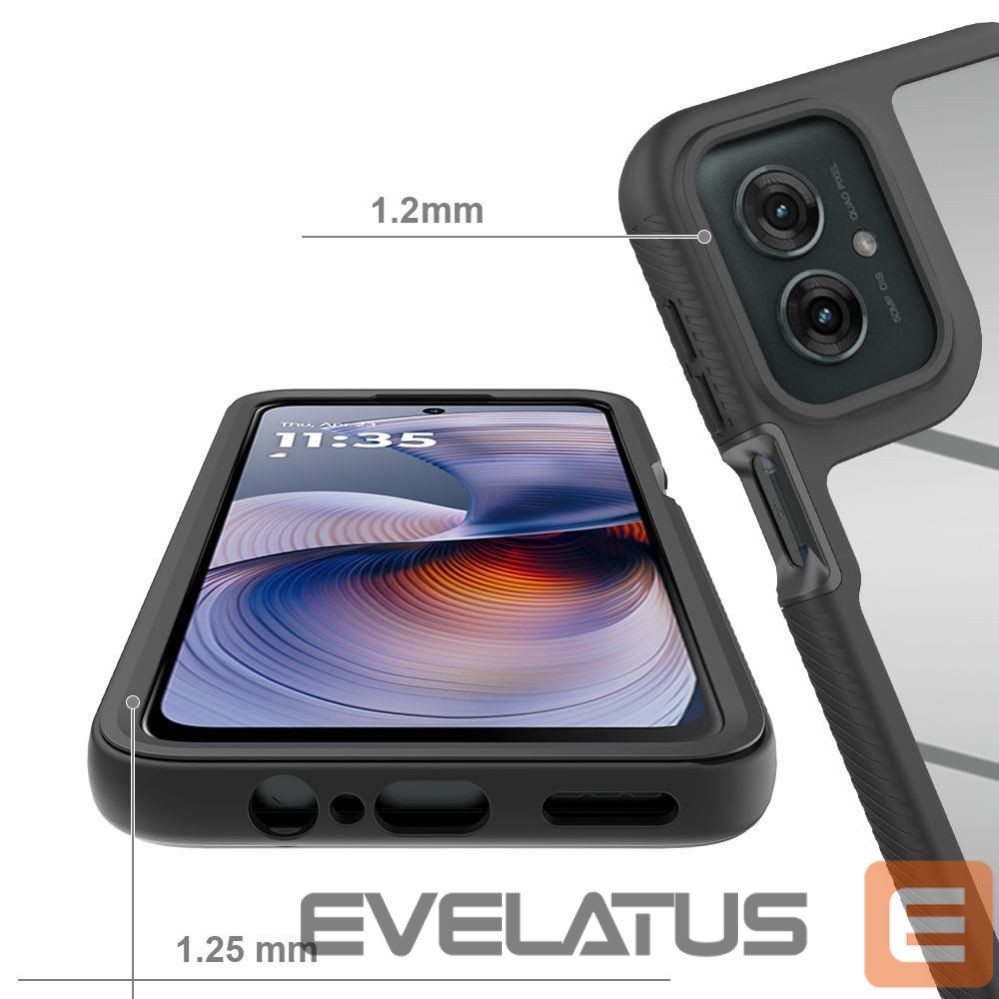 Kitos prekės Tech-Protect Tech-Protect Defense Case for Motorola Moto G15 / G15 Power / G05 / E15 - Black
