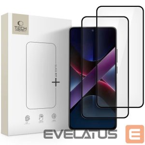 Kitos prekės Tech-Protect  Tech-Protect Glass Fit+ 2-pack tempered glass for Xiaomi Poco X7 5G - black 
