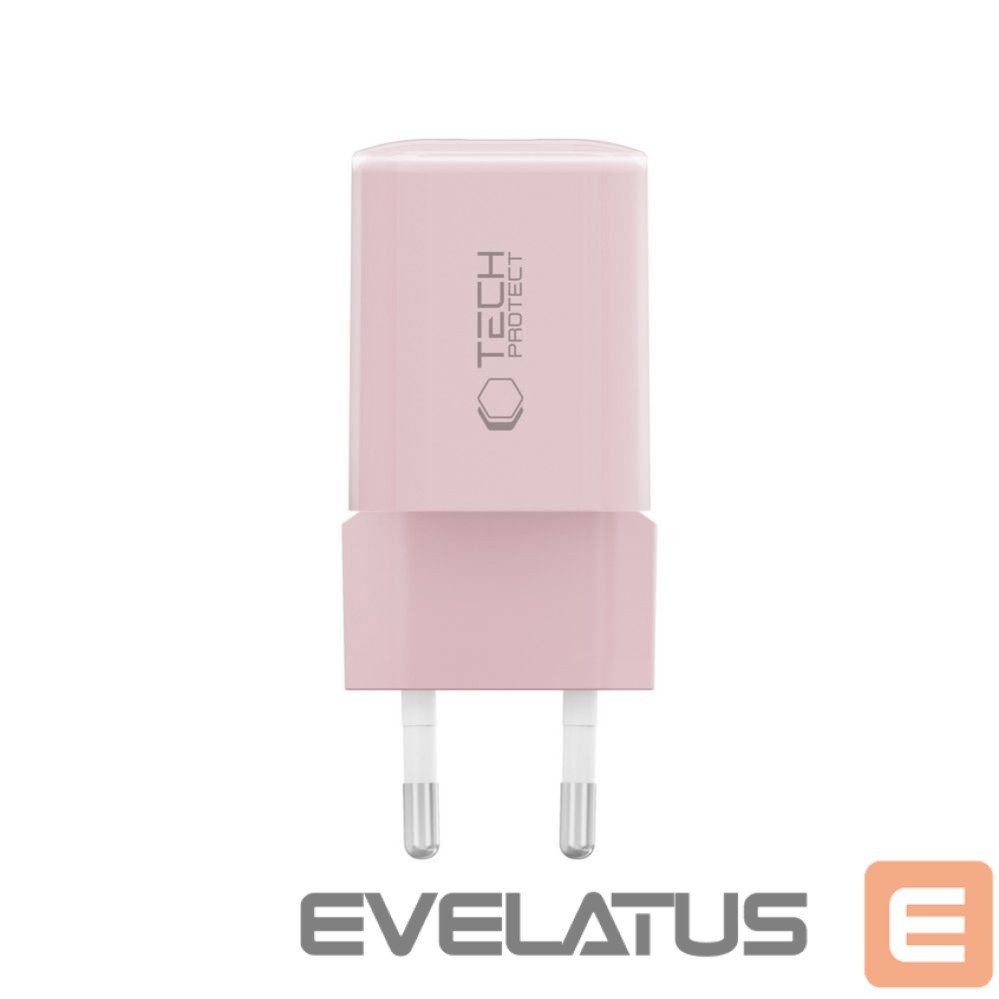 Kitos prekės Tech-Protect Tech-Protect NCM33W 2-port PD33W/QC3.0 wall charger - pink