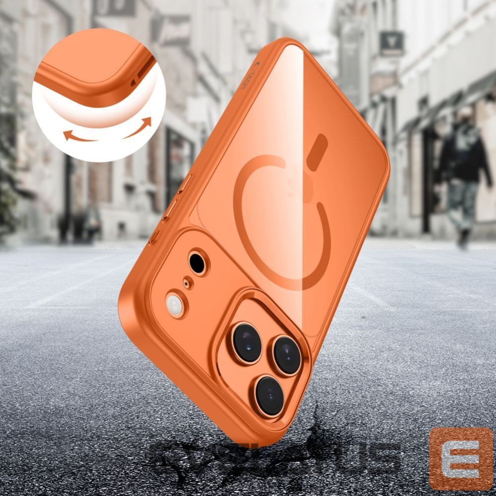 Kitos prekės Tech-Protect Tech-Protect MagMat MagSafe Case for iPhone 17 Pro Max - Transparent Orange