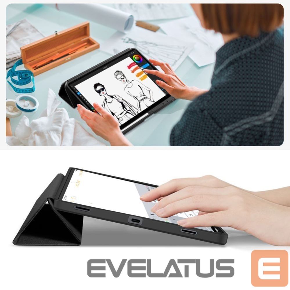 Kitos prekės Tech-Protect Tech-Protect SC Pen Case for Samsung Galaxy Tab S8 Ultra / S9 Ultra / S10 Ultra / S11 Ultra 14.6 - Black