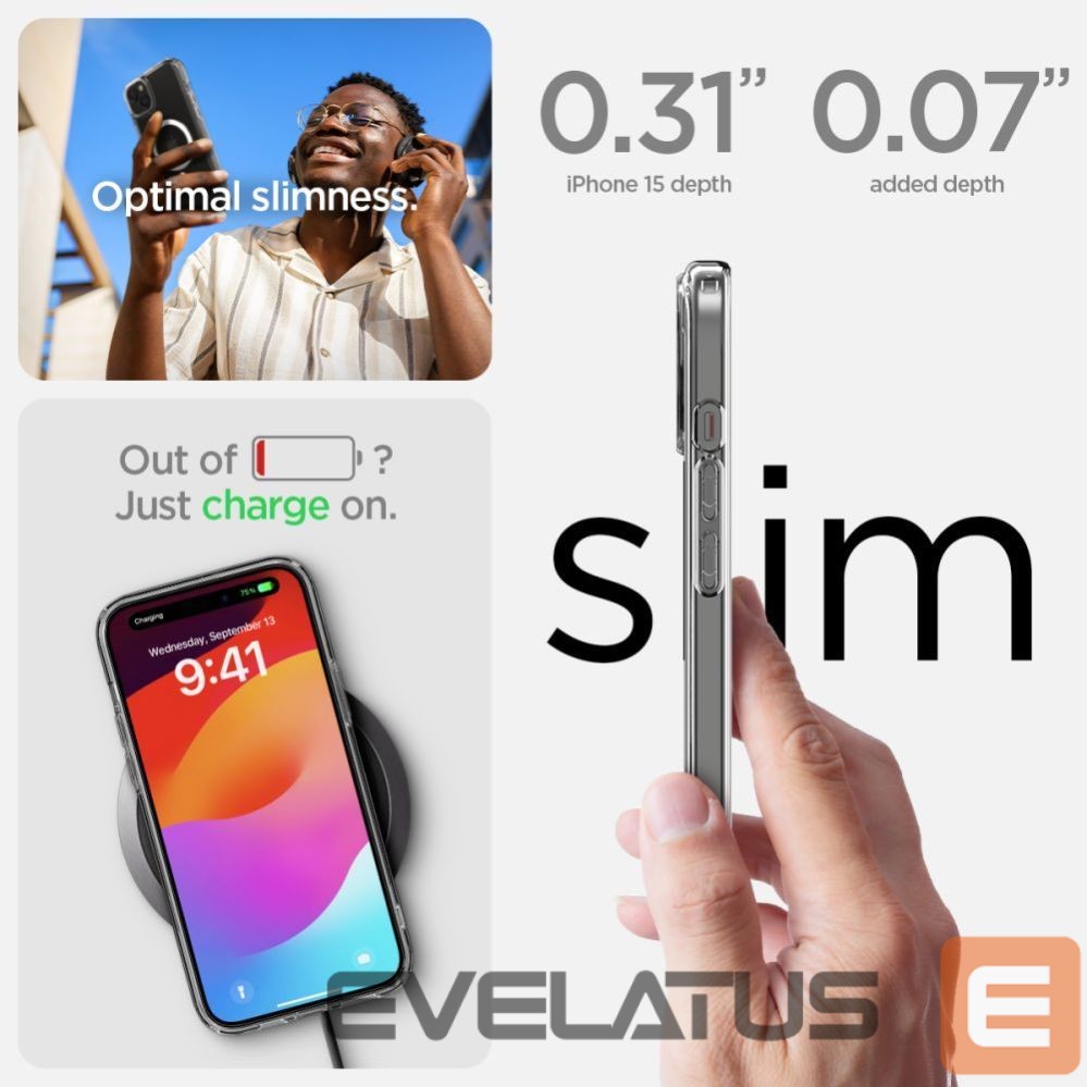 Kitos prekės Spigen Transparent || White