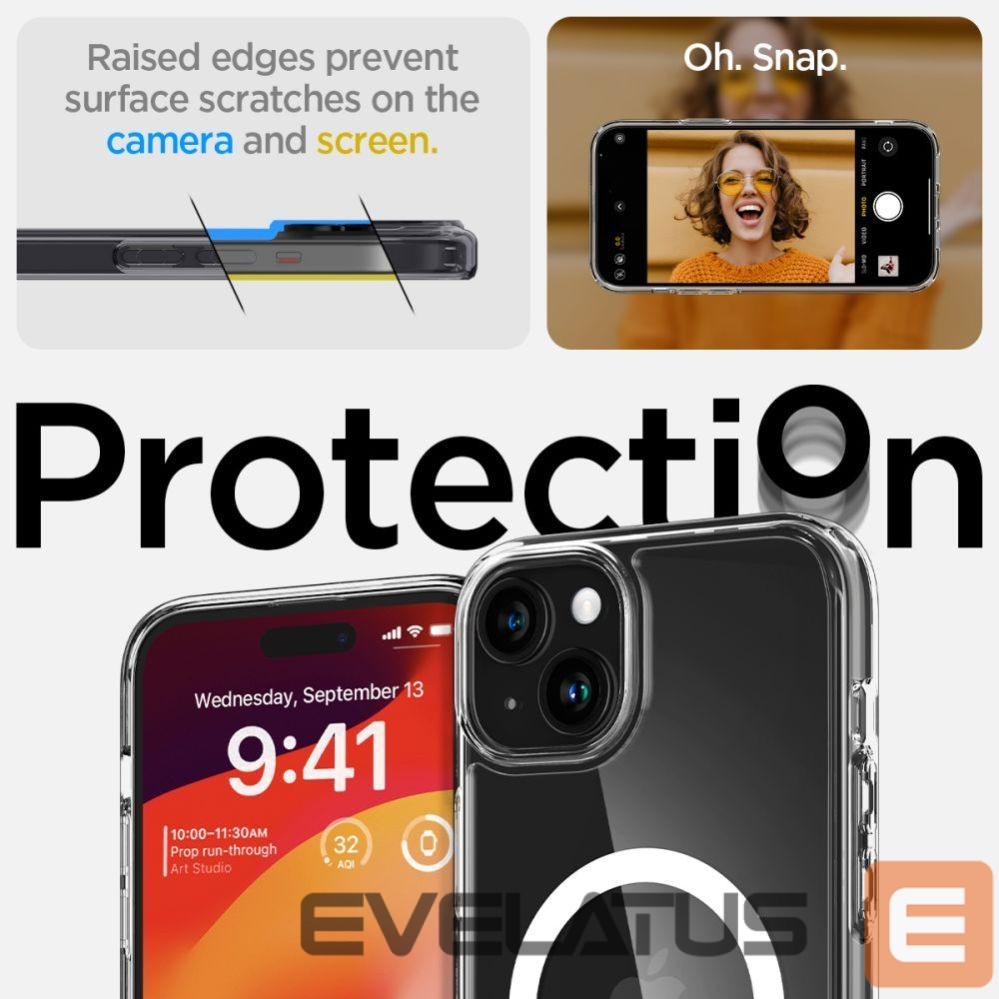 Kitos prekės Spigen Transparent || White