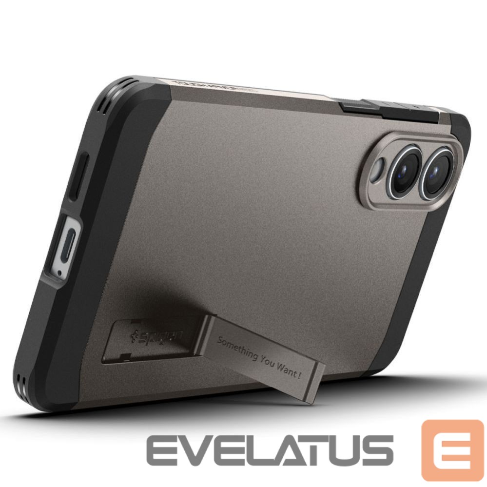 Kitos prekės Spigen Spigen Tough Armor MagSafe Case for Samsung Galaxy S25 Edge - Gray/Black