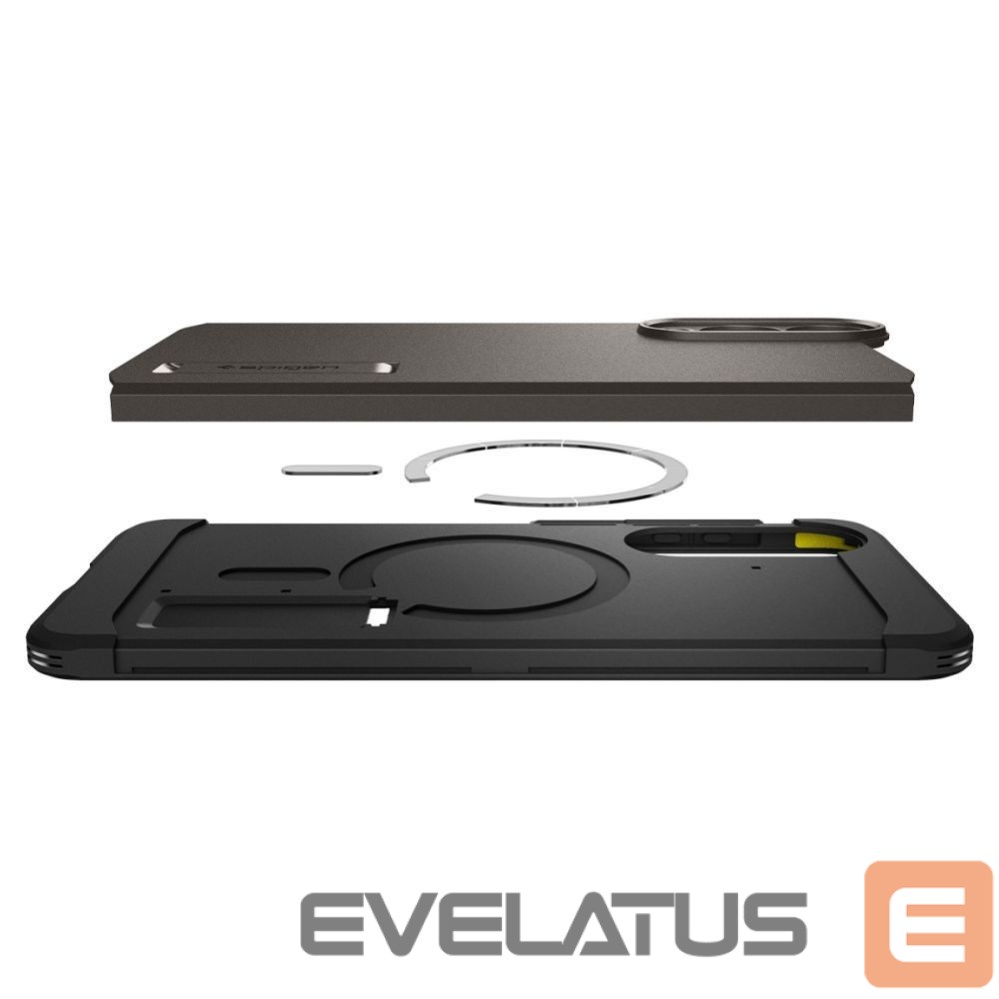 Kitos prekės Spigen Spigen Tough Armor MagSafe Case for Samsung Galaxy S25 Edge - Gray/Black