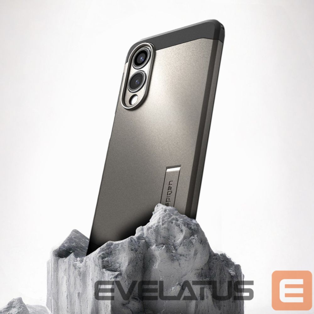 Kitos prekės Spigen Spigen Tough Armor MagSafe Case for Samsung Galaxy S25 Edge - Gray/Black