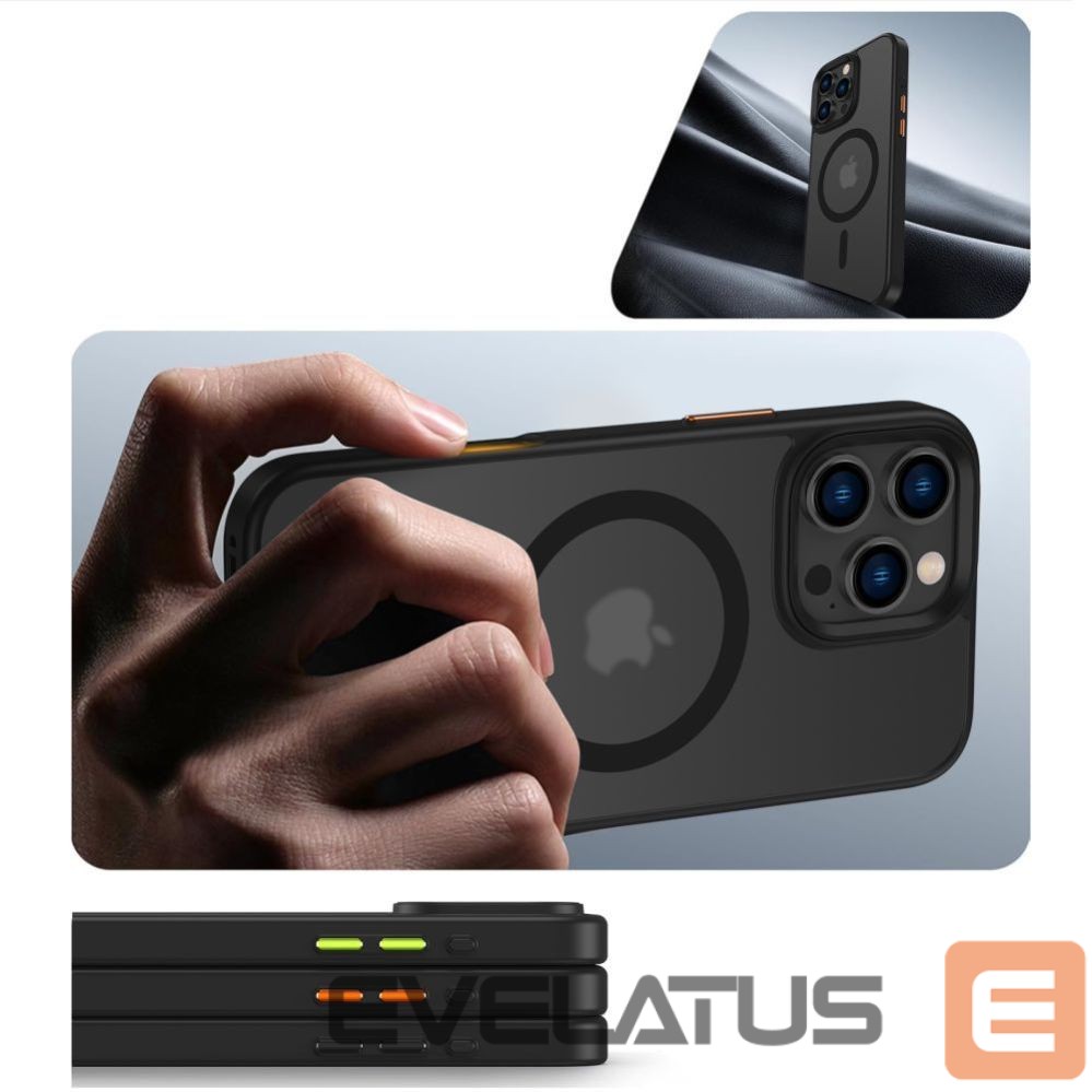 Kitos prekės Tech-Protect Tech-Protect MagMat Magsafe 3-set iPhone 16 Pro Max Case - Matte Black