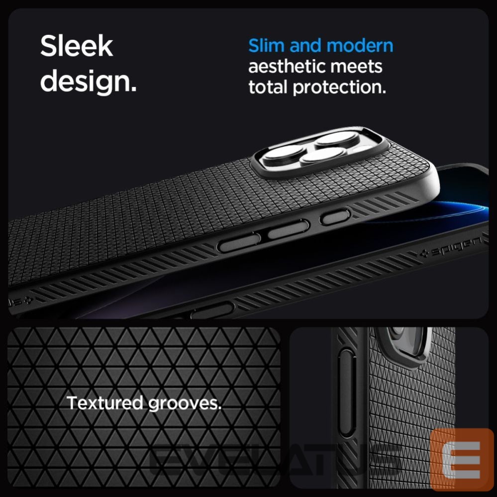 Kitos prekės Spigen Spigen Liquid Air ”T” MagSafe Case for iPhone 16 Pro Max - Matte Black