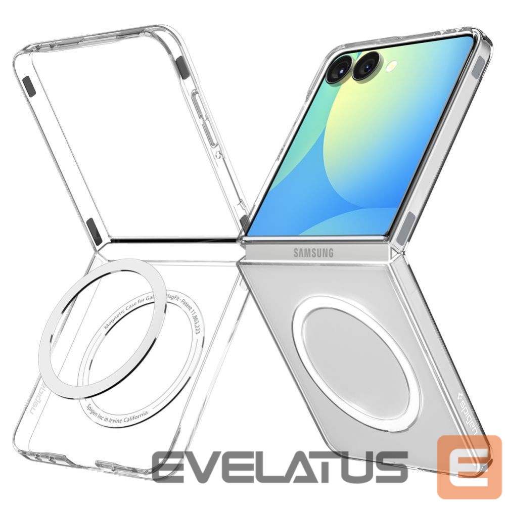 Kitos prekės Spigen Spigen AirSkin Mag MagSafe Case for Samsung Galaxy Z Flip 7 - Clear and White