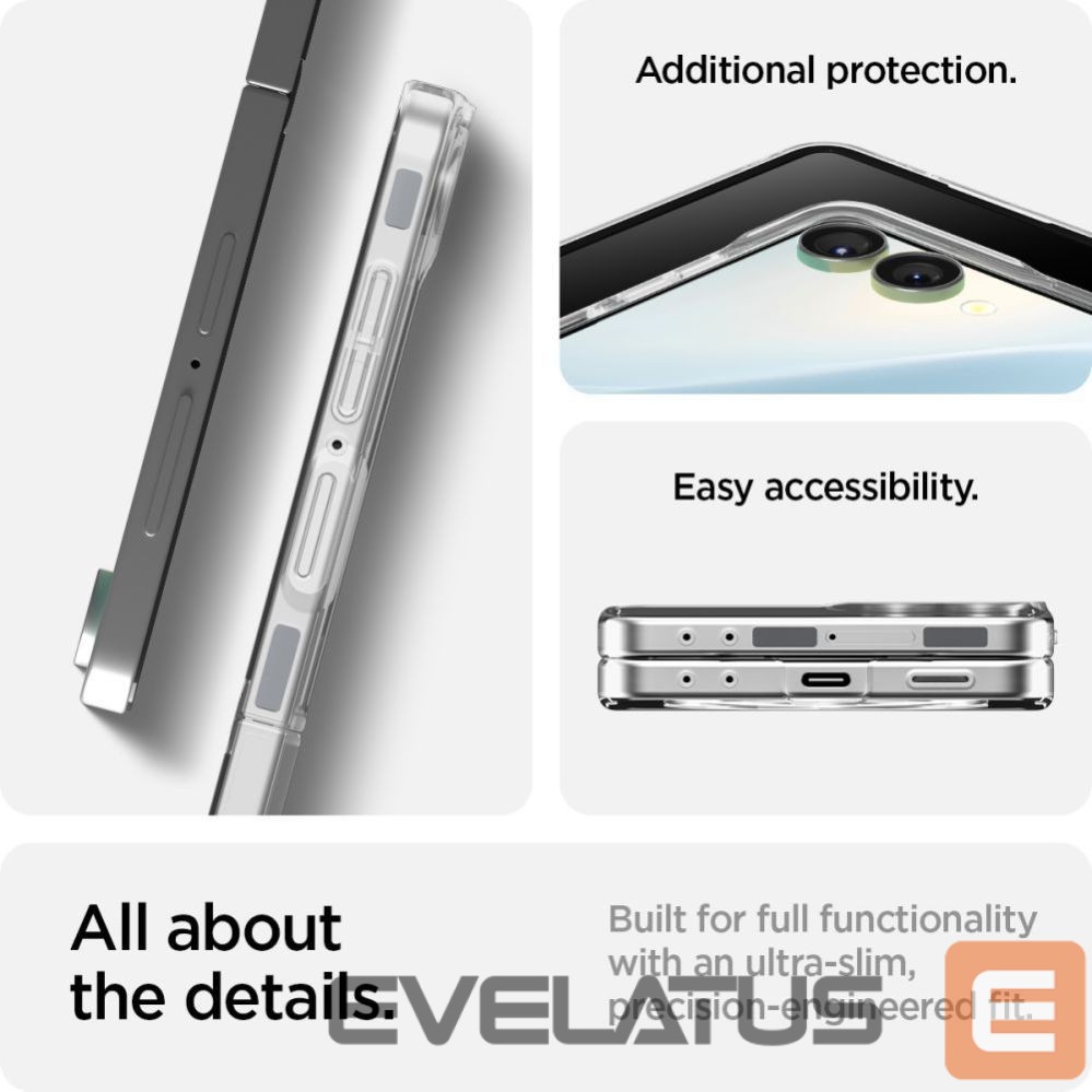 Kitos prekės Spigen Spigen AirSkin Mag MagSafe Case for Samsung Galaxy Z Flip 7 - Clear and White