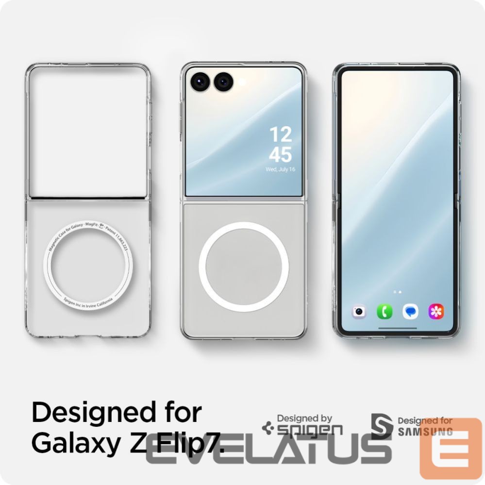Kitos prekės Spigen Spigen AirSkin Mag MagSafe Case for Samsung Galaxy Z Flip 7 - Clear and White