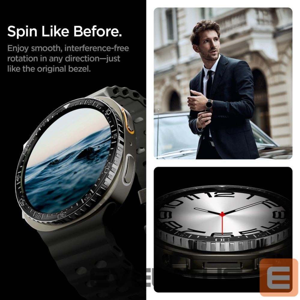 Kitos prekės Spigen Spigen Bezel Tune Diver Cover for Samsung Galaxy Watch 8 44mm - Black