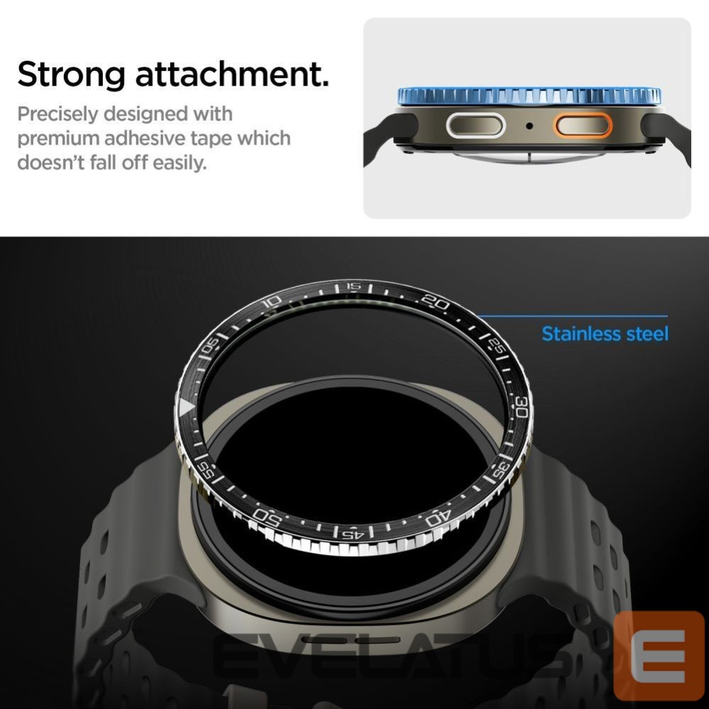 Kitos prekės Spigen Spigen Bezel Tune Diver Cover for Samsung Galaxy Watch 8 44mm - Black