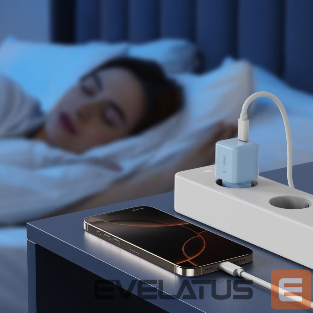 Kitos prekės Tech-Protect Tech-Protect NCM25 USB-C PD 25W Wall Charger - Blue