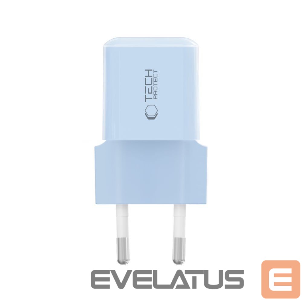 Kitos prekės Tech-Protect Tech-Protect NCM25 USB-C PD 25W Wall Charger - Blue