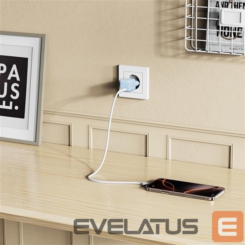 Kitos prekės Tech-Protect Tech-Protect NCM25 USB-C PD 25W Wall Charger - Blue