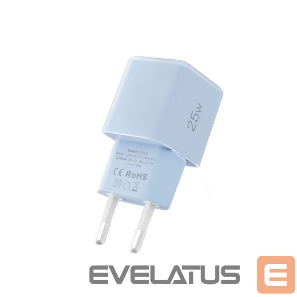 Kitos prekės Tech-Protect Tech-Protect NCM25 USB-C PD 25W Wall Charger - Blue