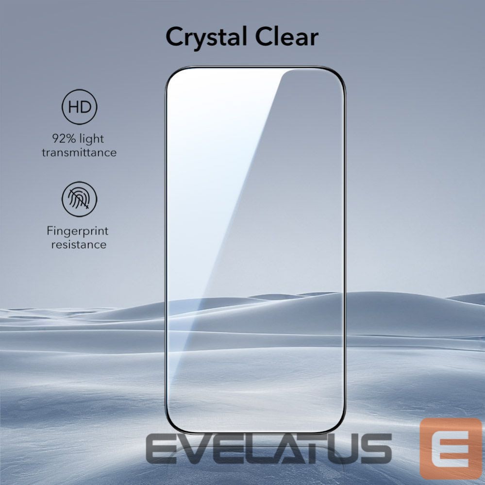 Kitos prekės ESR ESR UltraFit Tempered Glass 2-pack for iPhone 17 Pro Max - transparent