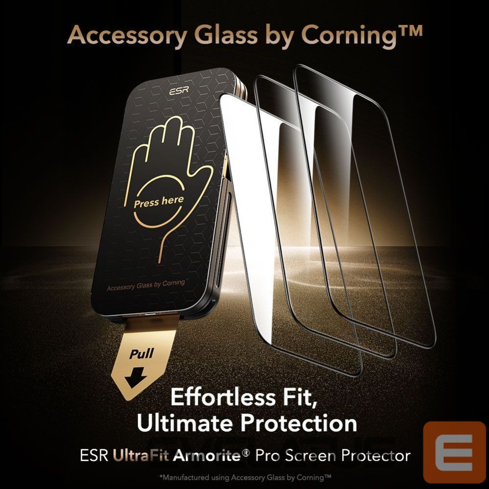 Kitos prekės ESR ESR UltraFit Armorite Pro Tempered Glass for iPhone 17 Pro - Clear