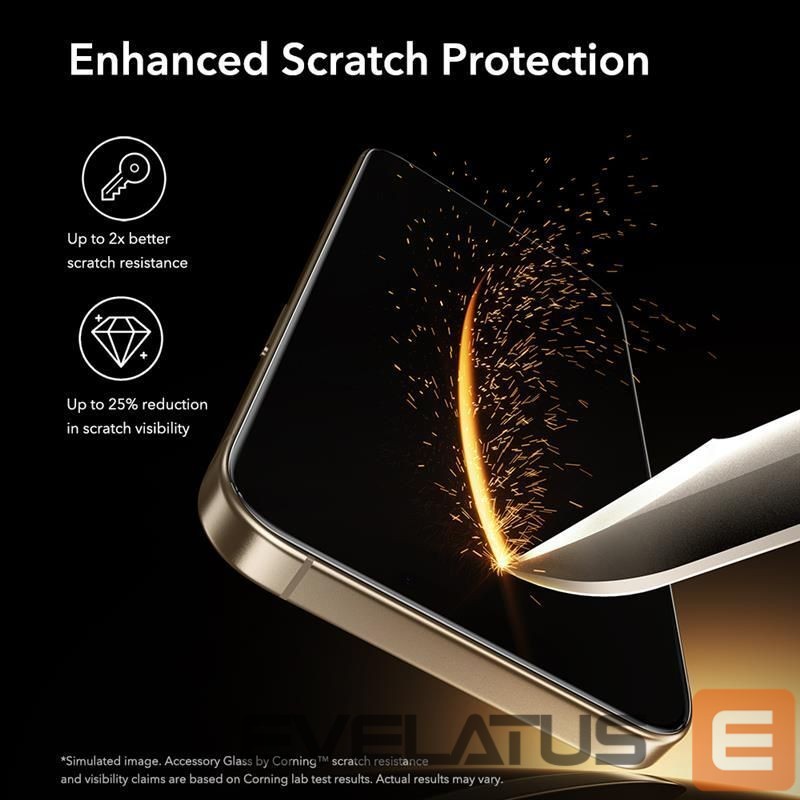 Kitos prekės ESR ESR UltraFit Armorite Pro Tempered Glass for iPhone 17 Pro Max - Clear