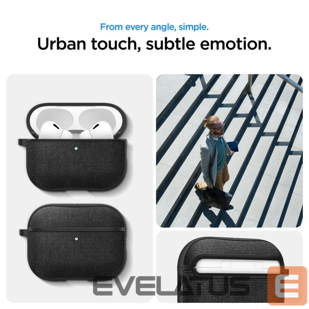 Kitos prekės Spigen Spigen Urban Fit Case for AirPods 3 - Black