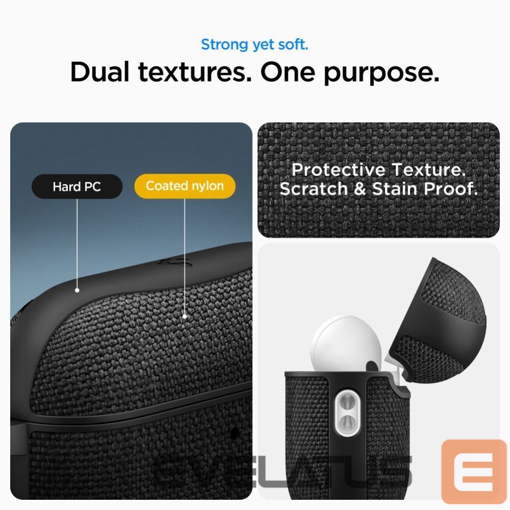 Kitos prekės Spigen Spigen Urban Fit Case for AirPods 3 - Black