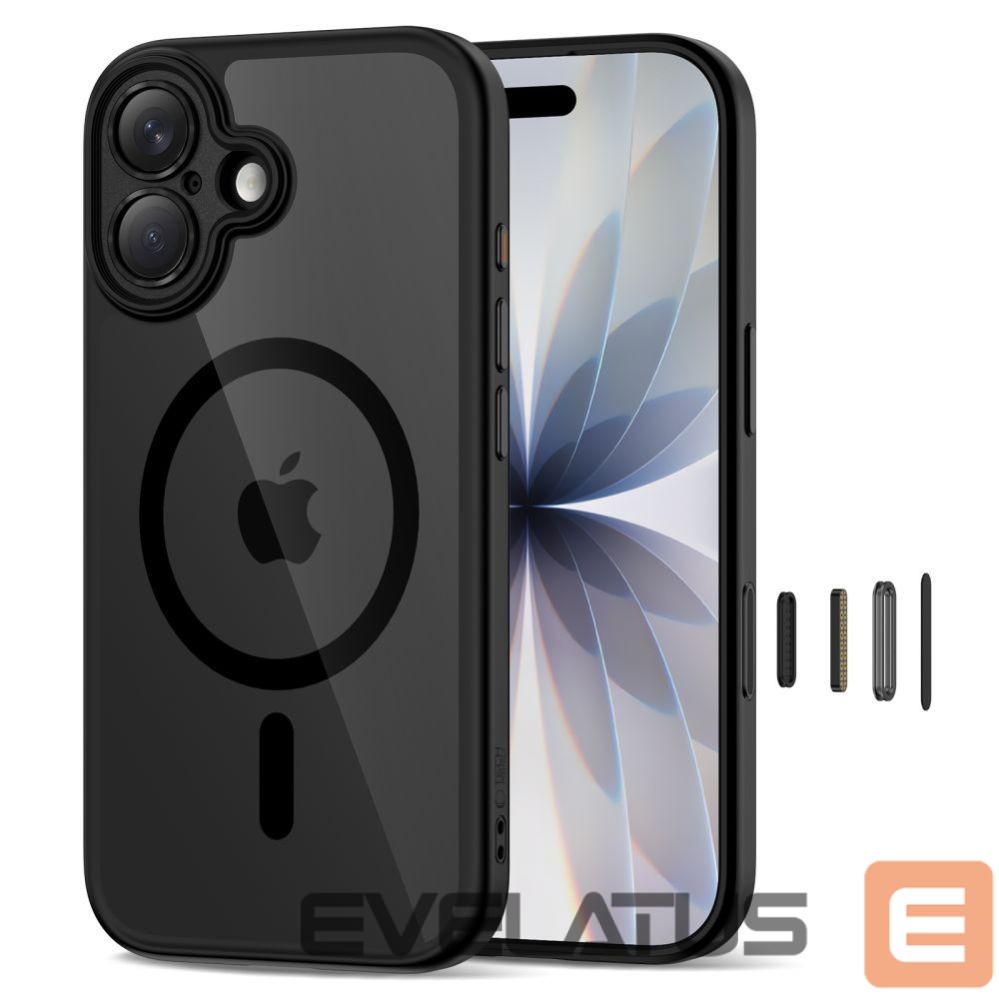 Kitos prekės Tech-Protect Tech-Protect Magpeak Magsafe CC Case for iPhone 17 - Clear Black