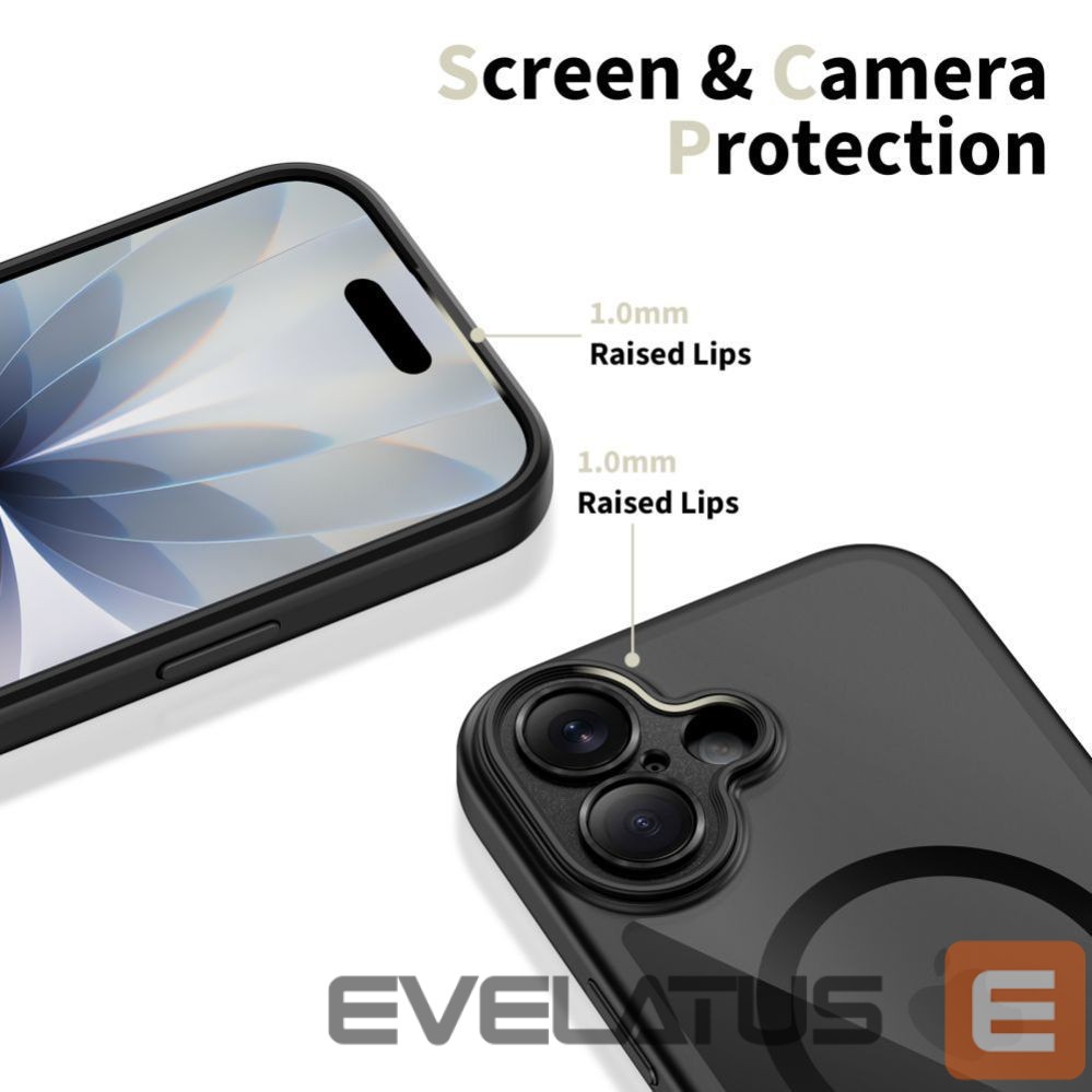 Kitos prekės Tech-Protect Tech-Protect Magpeak Magsafe CC Case for iPhone 17 - Clear Black