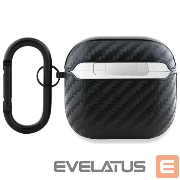 Kitos prekės BMW BMW BMA4CMPUCA AirPods 4 cover black/black PU Carbon M Collection