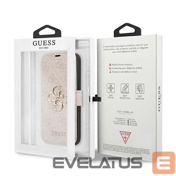 Kitos prekės Guess Guess GUBKP13X4GMGPI iPhone 13 Pro Max 6.7" pink/pink book 4G Big Metal Logo