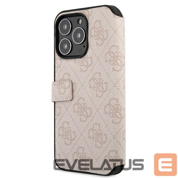 Kitos prekės Guess Guess GUBKP13X4GMGPI iPhone 13 Pro Max 6.7" pink/pink book 4G Big Metal Logo