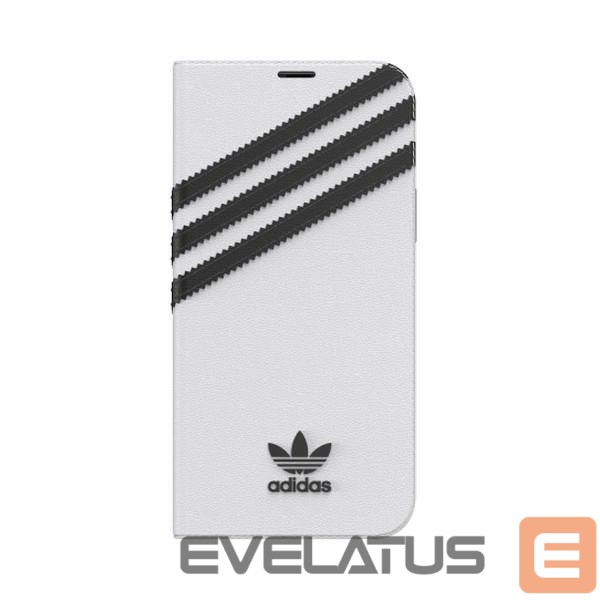 Kitos prekės Adidas Adidas OR Booklet Case PU for iPhone 12 / 12 Pro 6.1" - white and black