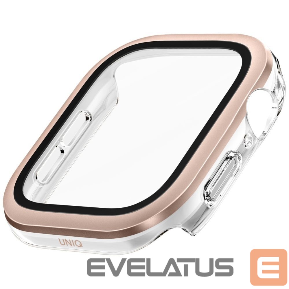 Kitos prekės UNIQ Uniq Voute Tempered Glass Case for Apple Watch 10 46mm - Rose Gold