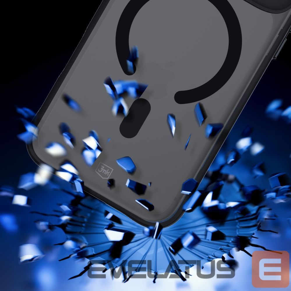 Kitos prekės 3MK 3mk Smoke MagCase for iPhone 17 Pro - Black Semi-Transparent