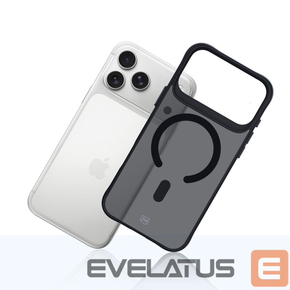 Kitos prekės 3MK 3mk Smoke MagCase for iPhone 17 Pro - Black Semi-Transparent