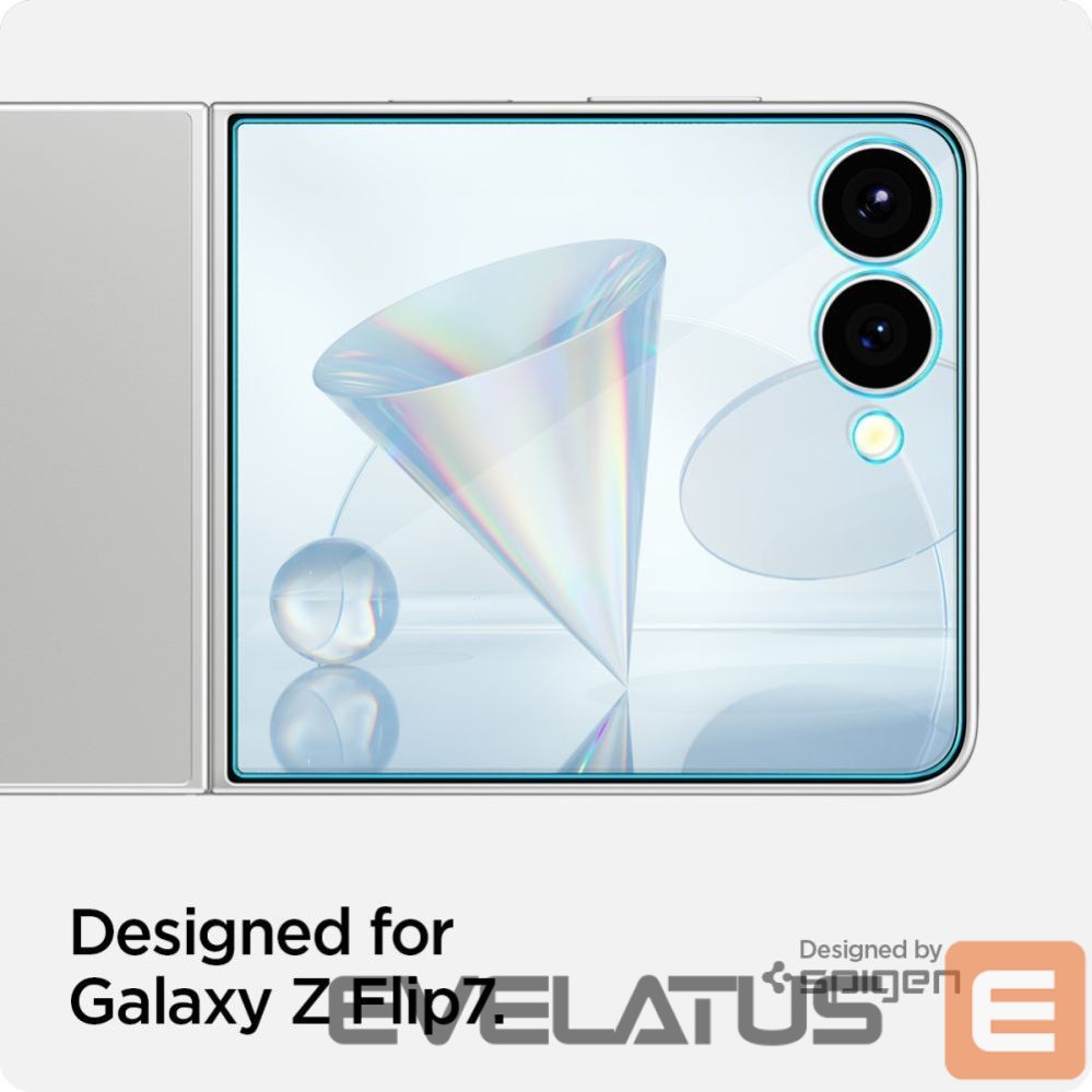 Kitos prekės Spigen Spigen Glas.TR EZ Fit HD Tempered Glass 2-pack for Samsung Galaxy Z Flip 7 - Transparent