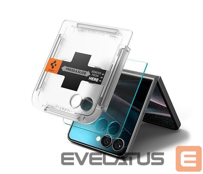 Kitos prekės Spigen Spigen Glas.TR EZ Fit HD Tempered Glass 2-pack for Samsung Galaxy Z Flip 7 - Transparent
