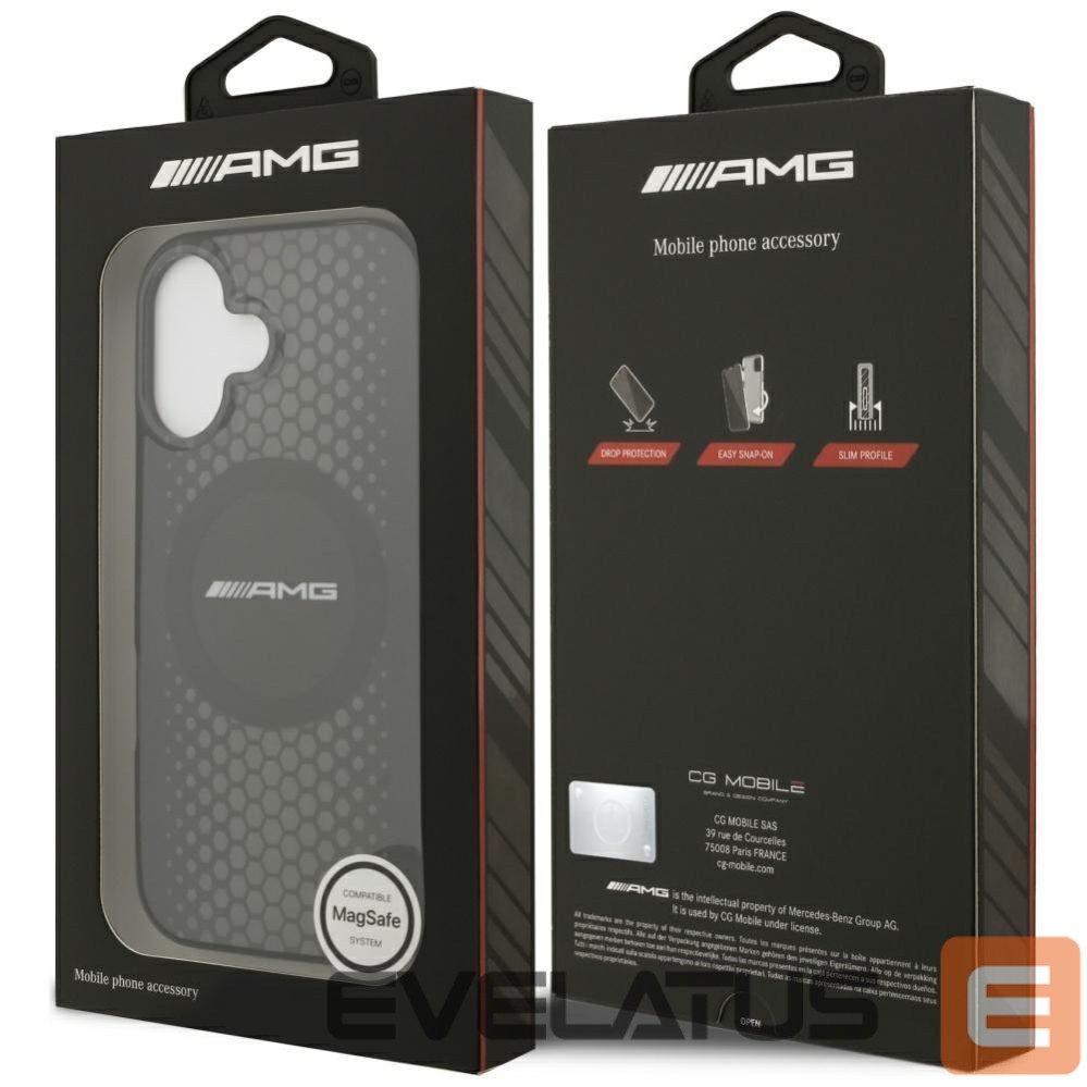 Kitos prekės Mercedes-Benz AMG Double Layer Transparent Graphics MagSafe case for iPhone 17 - black
