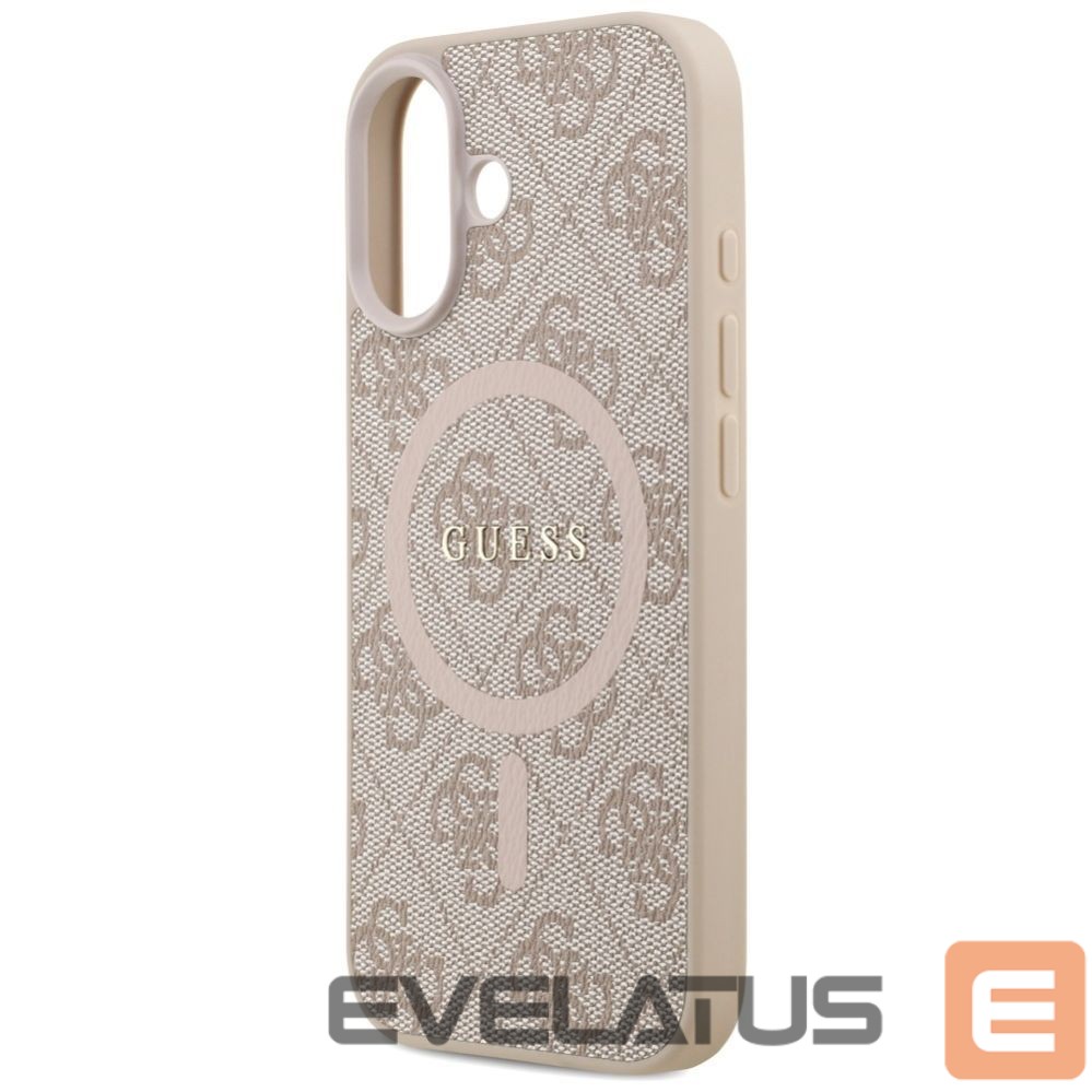 Kitos prekės Guess Guess 4G Ring Classic Logo MagSafe Case for iPhone 17 - Pink